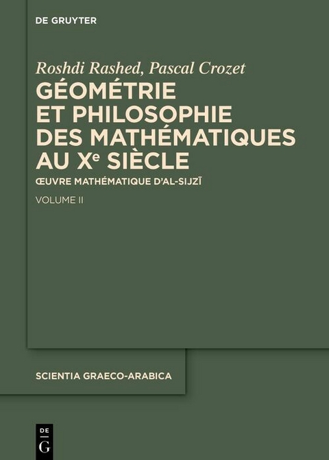 Géométrie et philosophie des mathématiques au Xe siècle - 