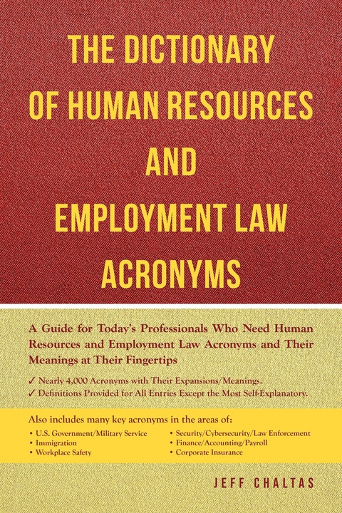 Dictionary of Human Resources and Employment Law Acronyms -  Jeff Chaltas
