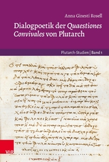 Dialogpoetik der Quaestiones Convivales von Plutarch -  Anna Ginestí Rosell