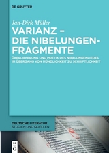 Varianz – die Nibelungenfragmente - Jan-Dirk Müller