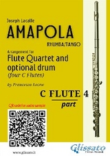 C Flute 4 part of "Amapola" for Flute Quartet - Joseph Lacalle, a cura di Francesco Leone