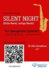 Alto Saxophone part "Silent Night" for Sax Quartet - Franz Xaver Gruber
