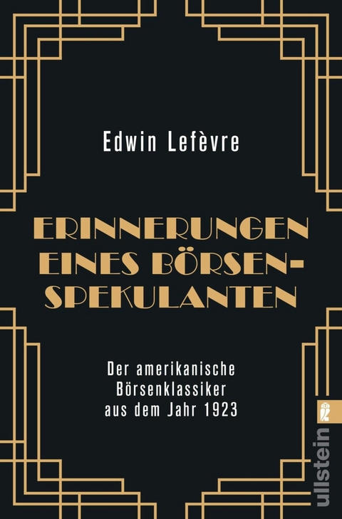 Erinnerungen eines Börsenspekulanten -  Edwin Lefèvre