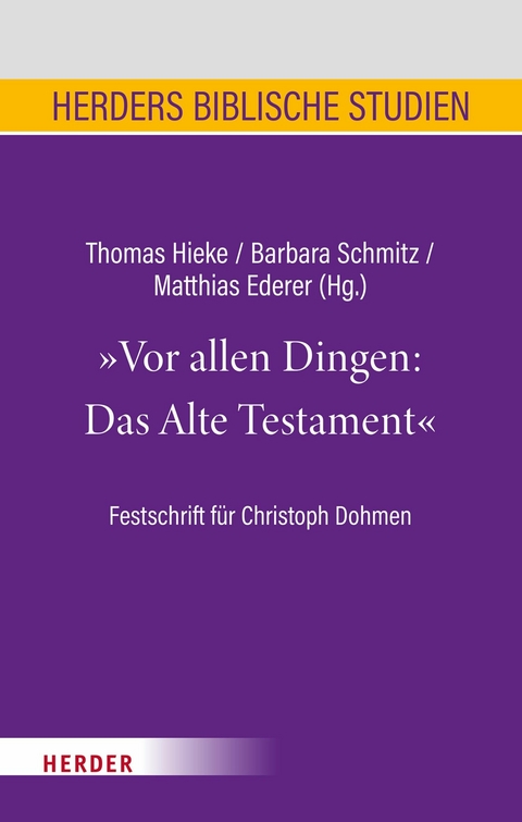 Vor allen Dingen: Das Alte Testament - 