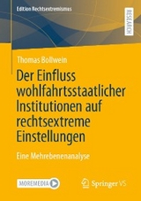 Der Einfluss wohlfahrtsstaatlicher Institutionen auf rechtsextreme Einstellungen - Thomas Bollwein