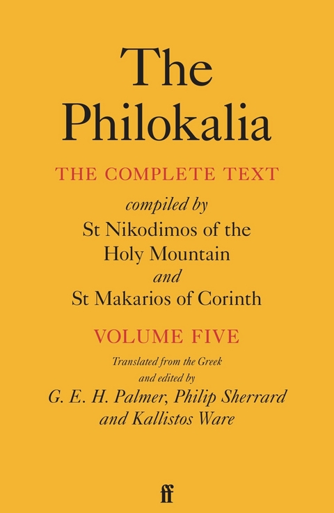 Philokalia Vol 5 -  G.E.H. Palmer