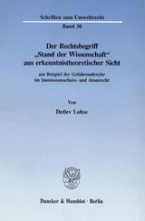 Der Rechtsbegriff "Stand der Wissenschaft" aus erkenntnistheoretischer Sicht - Detlev Lohse