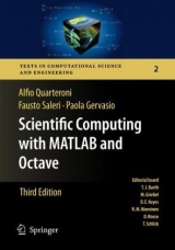 Scientific Computing with MATLAB and Octave - Quarteroni, Alfio; Saleri, Fausto; Gervasio, Paola