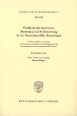 Probleme der staatlichen Steuerung und Fehlsteuerung in der Bundesrepublik Deutschland. - 