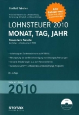 Lohnsteuertabelle 2010 Besondere Tabelle - 