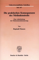 Die praktischen Konsequenzen des Methodenstreits. - Reginald Hansen