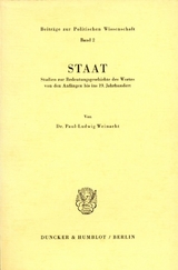 Staat. - Paul-Ludwig Weinacht