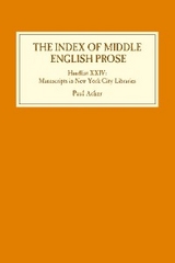 Index of Middle English Prose: Handlist XXIV -  Paul Acker