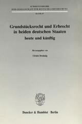 Grundstücksrecht und Erbrecht in beiden deutschen Staaten - heute und künftig. - 