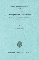 Das allgemeine Lebensrisiko. - Matthias Mädrich