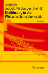 Einführung in die Wirtschaftsmathematik - Gamerith, Wolf; Leopold-Wildburger, Ulrike; Steindl, Werner