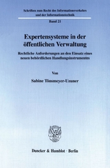 Expertensysteme in der öffentlichen Verwaltung. - Sabine Tönsmeyer-Uzuner