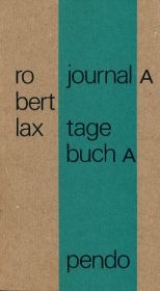 Journal A/Tagebuch A - Lax, Robert