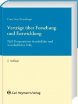 Verträge über Forschung und Entwicklung - Hans-Peter Rosenberger