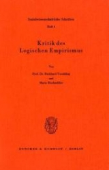 Kritik des Logischen Empirismus. - Burkhard Tuschling, Marie Rischmüller