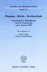 Planung - Recht - Rechtsschutz. - 