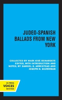 Judeo-Spanish Ballads from New York - 