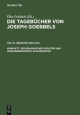 Geographisches Register und Personenregister. Sachregister (Die Tagebücher von Joseph Goebbels. Register 1923-1945)
