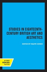 Studies in Eighteenth-Century British Art and Aesthetics - 