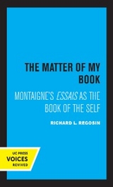 The Matter of My Book - Richard L. Regosin