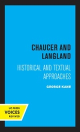 Chaucer and Langland - George Kane
