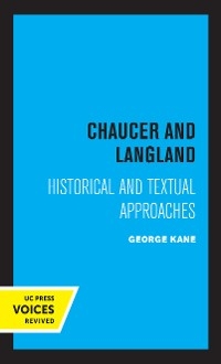 Chaucer and Langland - George Kane
