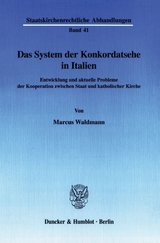 Das System der Konkordatsehe in Italien. - Marcus Waldmann