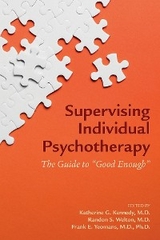 Supervising Individual Psychotherapy - 