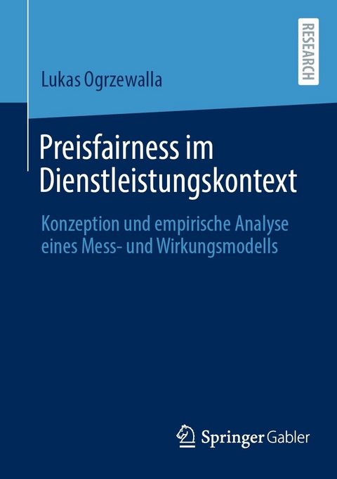 Preisfairness im Dienstleistungskontext -  Lukas Ogrzewalla