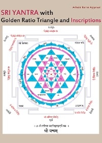 Sri Yantra with Golden Ratio Triangle and Inscriptions -  Ashwini Kumar Aggarwal