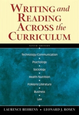 Writing and Reading Across the Curriculum (Book Alone) - Behrens, Laurence; Rosen, Leonard J.