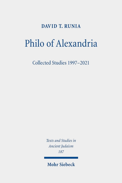 Philo of Alexandria -  David T. Runia