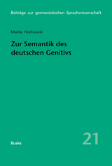 Zur Semantik des deutschen Genitivs - Maiko Nishiwaki