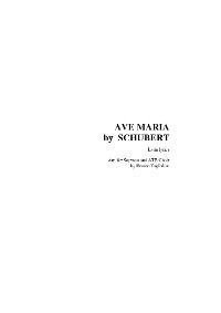 AVE MARIA by SCHUBERT - Arr. for Soprano (or Tenor), ATB Choir and Piano - Latin Lyrics - Renato Tagliabue