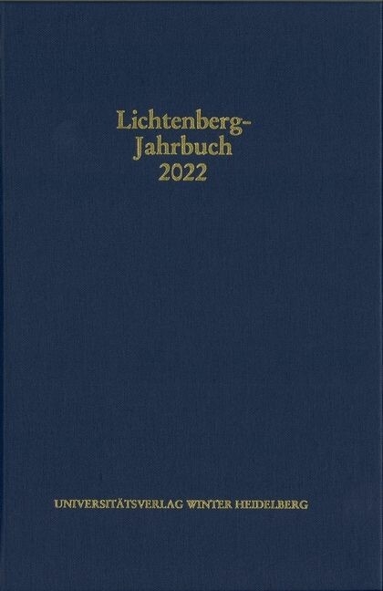 Lichtenberg-Jahrbuch 2022 - 