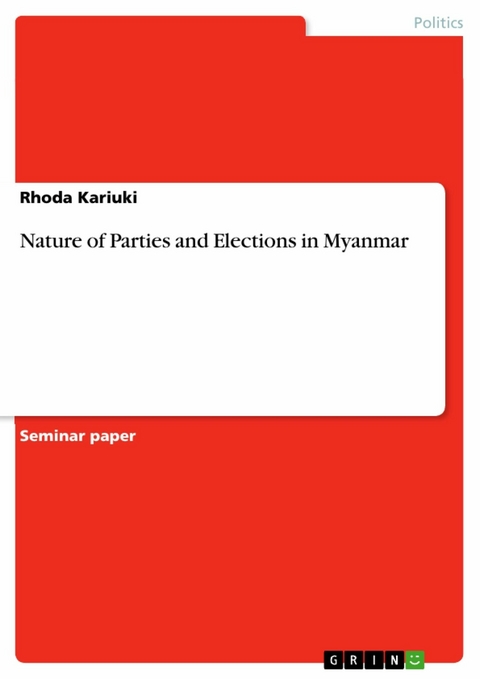 Nature of Parties and Elections in Myanmar - Rhoda Kariuki
