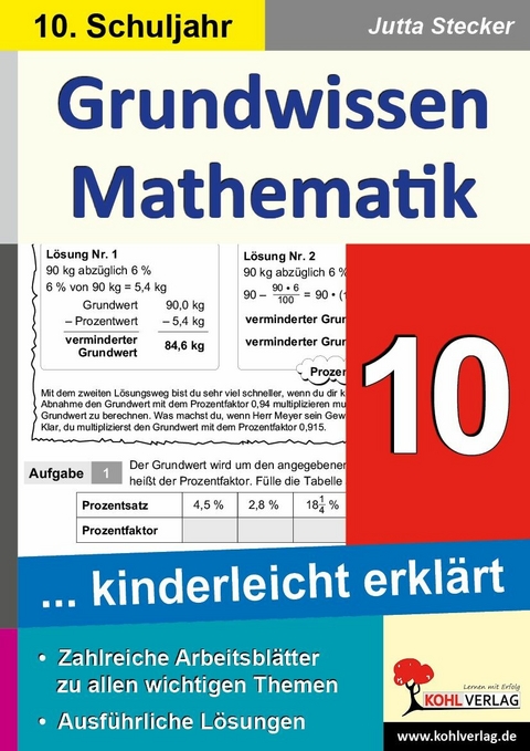 Grundwissen Mathematik / Klasse 10 -  Jutta Stecker