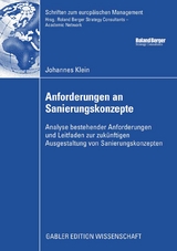Anforderungen an Sanierungskonzepte - Johannes Klein