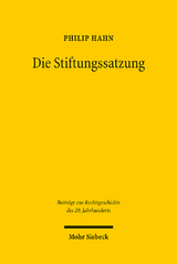 Die Stiftungssatzung - Philip Hahn