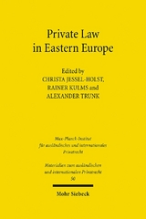 Private Law in Eastern Europe - 