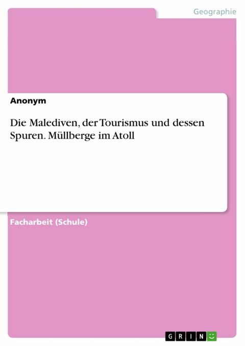 Die Malediven, der Tourismus und dessen Spuren. Müllberge im Atoll