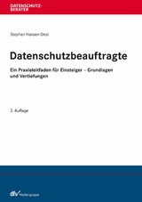 Datenschutzbeauftragte - Stephan Hansen-Oest