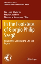 In the Footsteps of Giorgio Philip Szegö - 