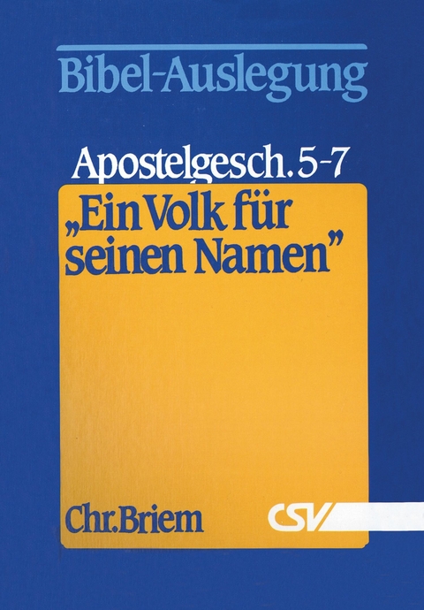 Ein Volk für seinen Namen - Christian Briem