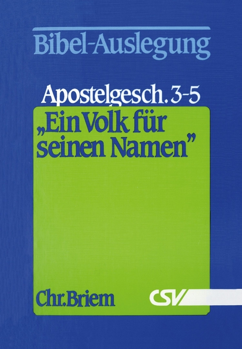 Ein Volk für seinen Namen - Christian Briem